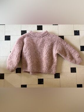 Hanna Andersson Blush Pink Teddy Bouclé Sweater